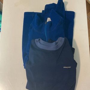 Patagonia kids Capilene and Fleece thermals SIze M/ 10